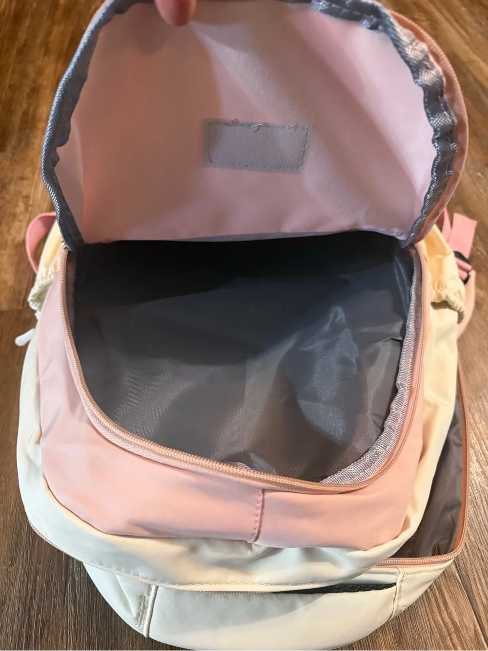 Pink Kids Backpack with Plush Charm